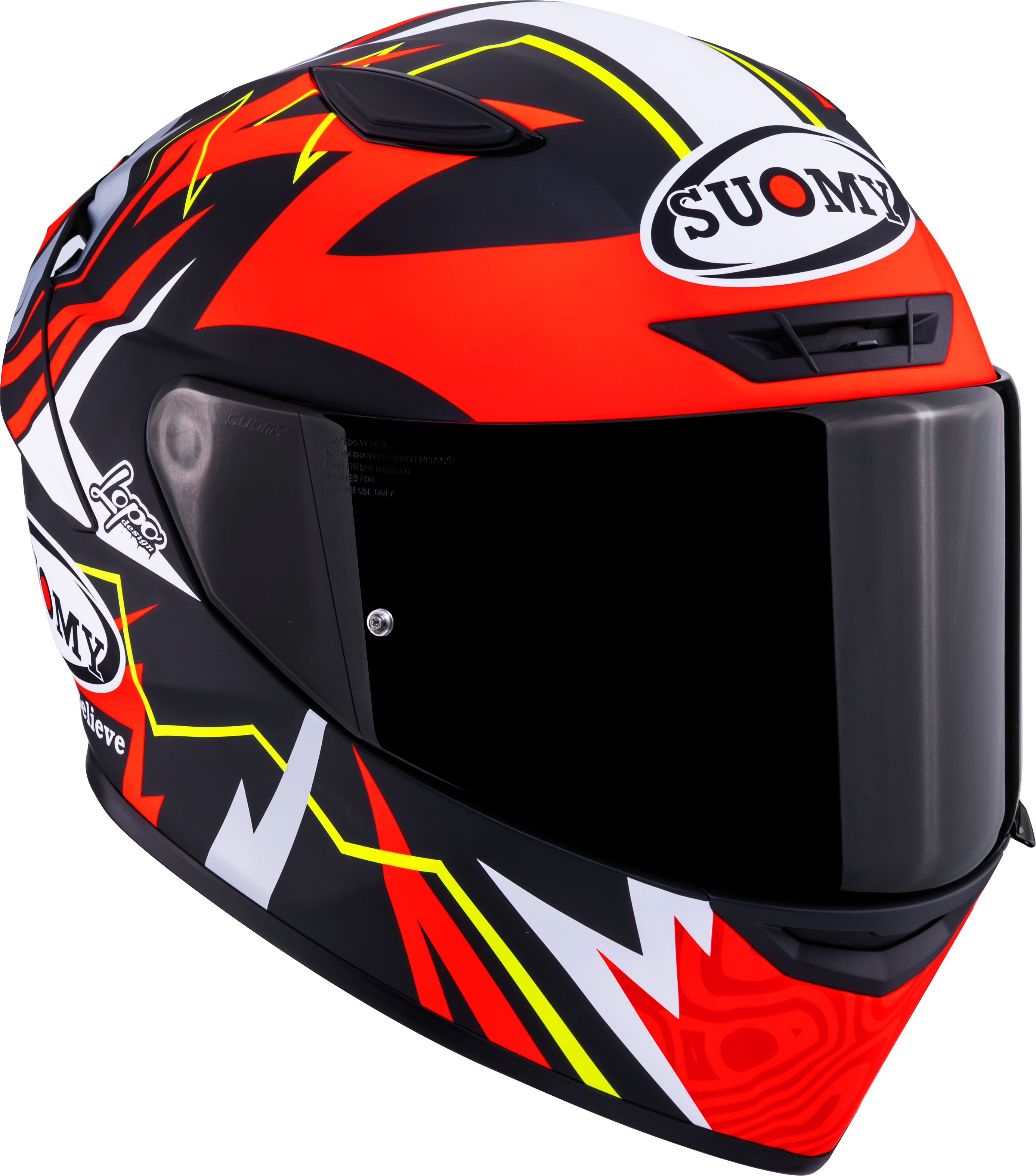 Suomy Track-1 Casco Mate Rojo Réplica de Sam Lowes 2025 K6T10020 