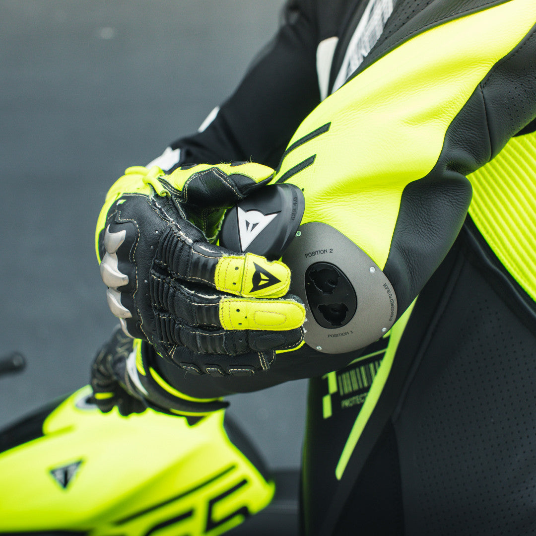 Dainese Audax D-ZIP combinaison en cuir une pièce – combinaison de course perforée | hommes | noir/jaune néon 