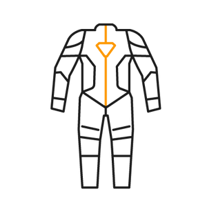 1x peça única DP-Progressive Macacão de couro 