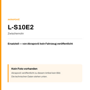 Akrapovic Zwischenrohr L-S10E2 — Platzhalter, kein Herstellerfoto verfügbar