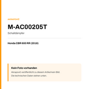 Akrapovic Schalldämpfer Honda CBR 600 RR (18-18) M-AC00205T — Platzhalter, kein Herstellerfoto verfügbar