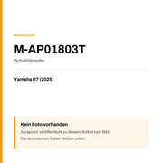 Akrapovic Schalldämpfer Yamaha R7 (25-25) M-AP01803T — Platzhalter, kein Herstellerfoto verfügbar
