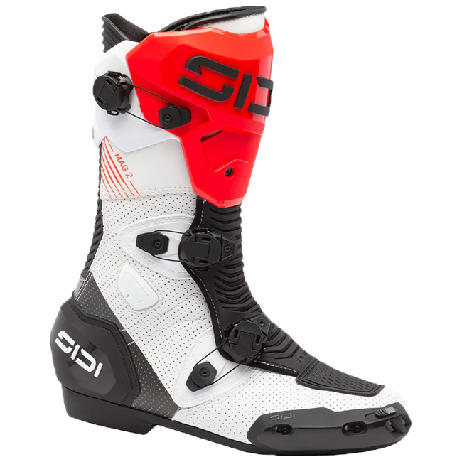 Sidi MAG 2 Air motorcycle boots White Black Red - 391 