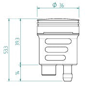 LighTech Brems- & Kupplungs-Ölbehälter 16 cm³ – CNC Aluminium, farbig | Universal Reservoir für Motorräder