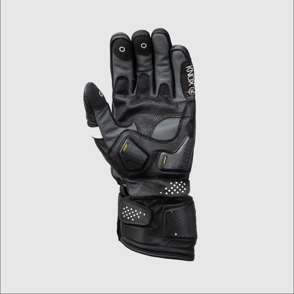 Knox Oulton MK2 Luvas de Desporto em Pele | Homem | Preto/Branco | 1011352160050 