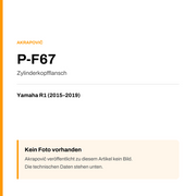 Akrapovic Zylinderkopfflansch Yamaha R1 (15-19) P-F67 — Platzhalter, kein Herstellerfoto verfügbar