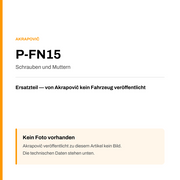 Akrapovic Schrauben und Muttern P-FN15 — Platzhalter, kein Herstellerfoto verfügbar