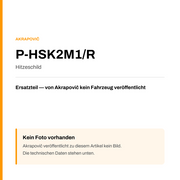 Akrapovic Hitzeschild P-HSK2M1/R — Platzhalter, kein Herstellerfoto verfügbar