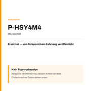 Akrapovic Hitzeschild P-HSY4M4 — Platzhalter, kein Herstellerfoto verfügbar