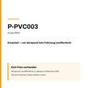 Akrapovic Auspuffteil P-PVC003 — Platzhalter, kein Herstellerfoto verfügbar