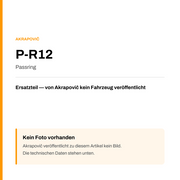 Akrapovic Passring P-R12 — Platzhalter, kein Herstellerfoto verfügbar