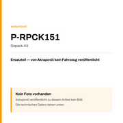 Akrapovic Repack-Kit P-RPCK151 — Platzhalter, kein Herstellerfoto verfügbar