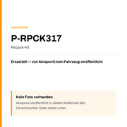 Akrapovic Repack-Kit P-RPCK317 — Platzhalter, kein Herstellerfoto verfügbar