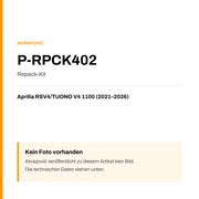 Akrapovic Repack-Kit Aprilia RSV4 / TUONO V4 1100 (21-26) P-RPCK402 — Platzhalter, kein Herstellerfoto verfügbar