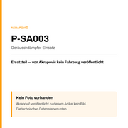 Akrapovic Geräuschdämpfer-Einsatz P-SA003 — Platzhalter, kein Herstellerfoto verfügbar