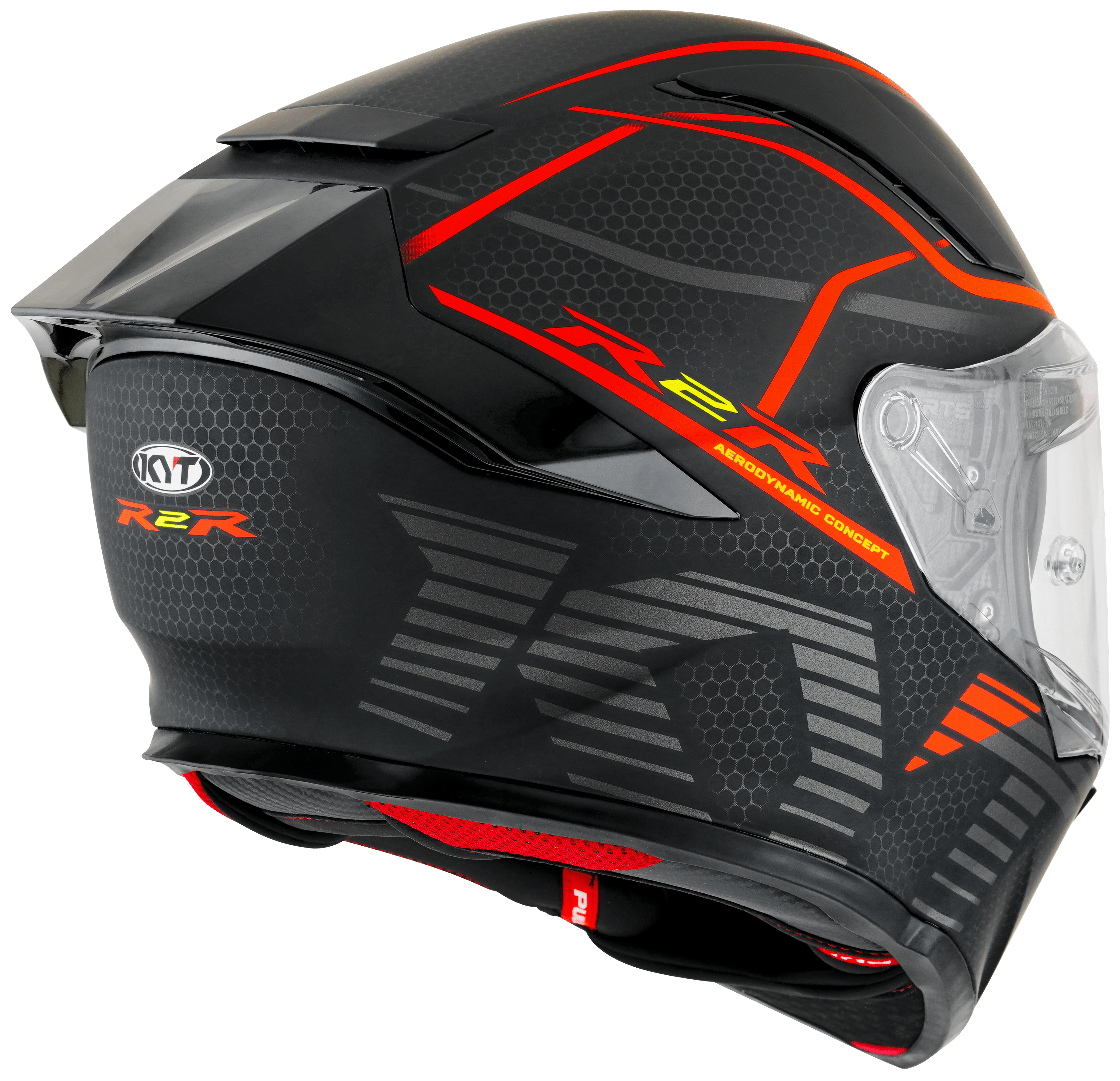 KYT R2R Helmet Concept Matt Black / Red Y6R20008 