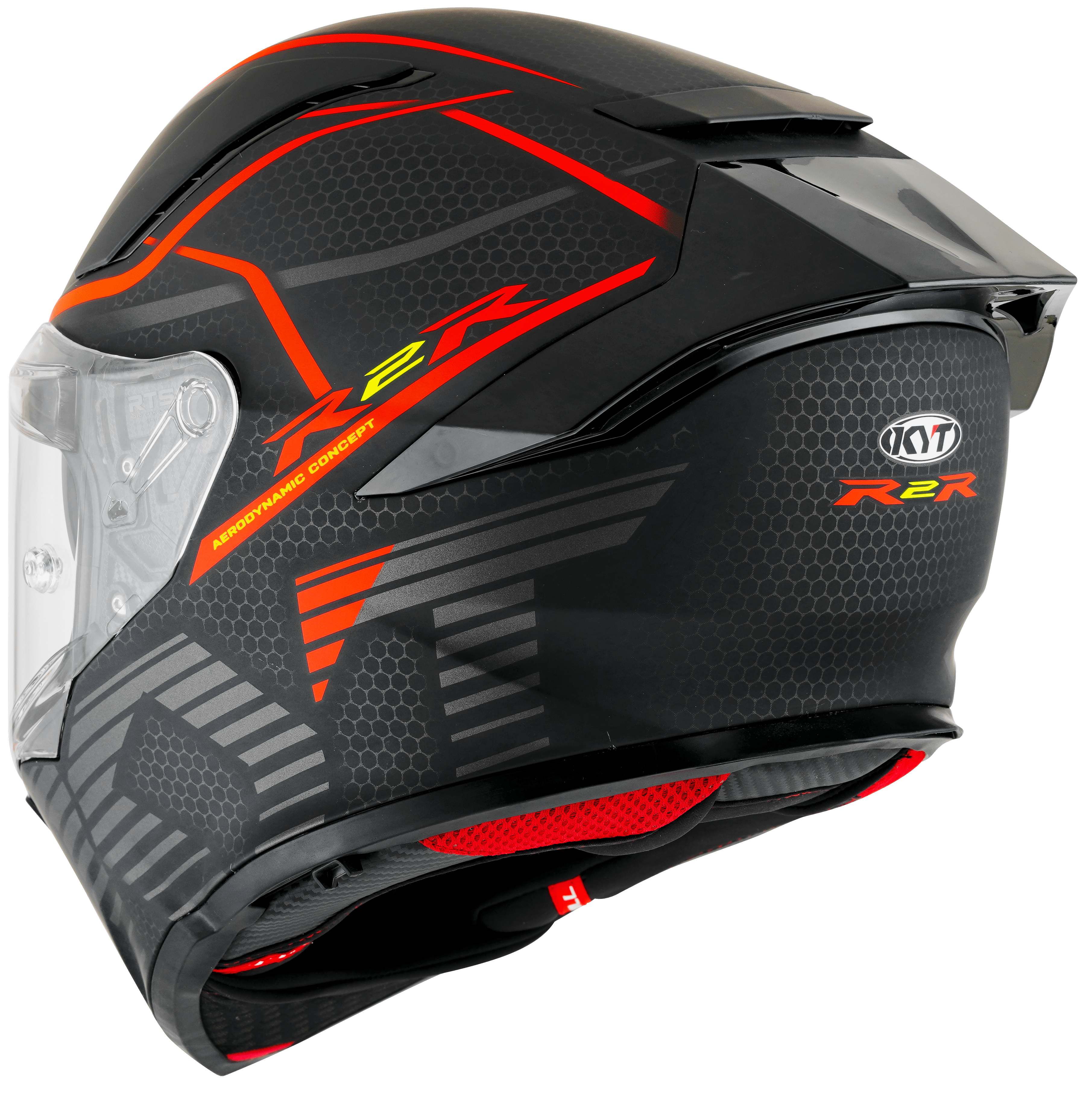 KYT R2R Helmet Concept Matt Black / Red Y6R20008 