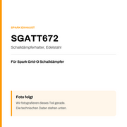 Spark Exhaust Schalldämpfer Mounting Grid-O Edelstahl Universal SGATT672 — Platzhalter, Produktfoto folgt