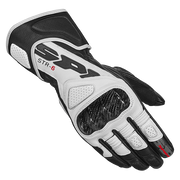 Spidi STR-6 Racing Motorcycle Leather Gloves | Men's | Black/White | A221011 