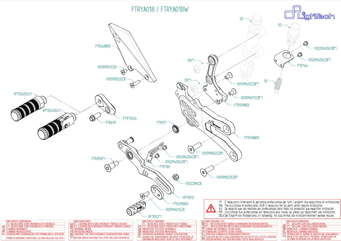 Furstenanlage LighTech Yamaha YZF-R7 (22-25) FTRYA018 