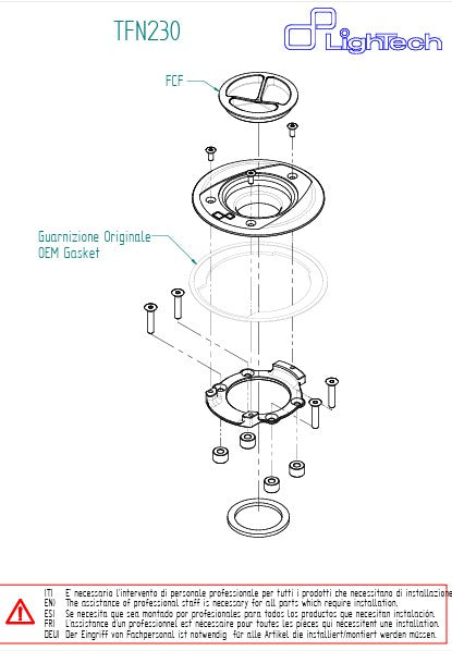 Tankdeckel Schraubverschluss LighTech BMW S1000RR K67 (21-25) TFN230