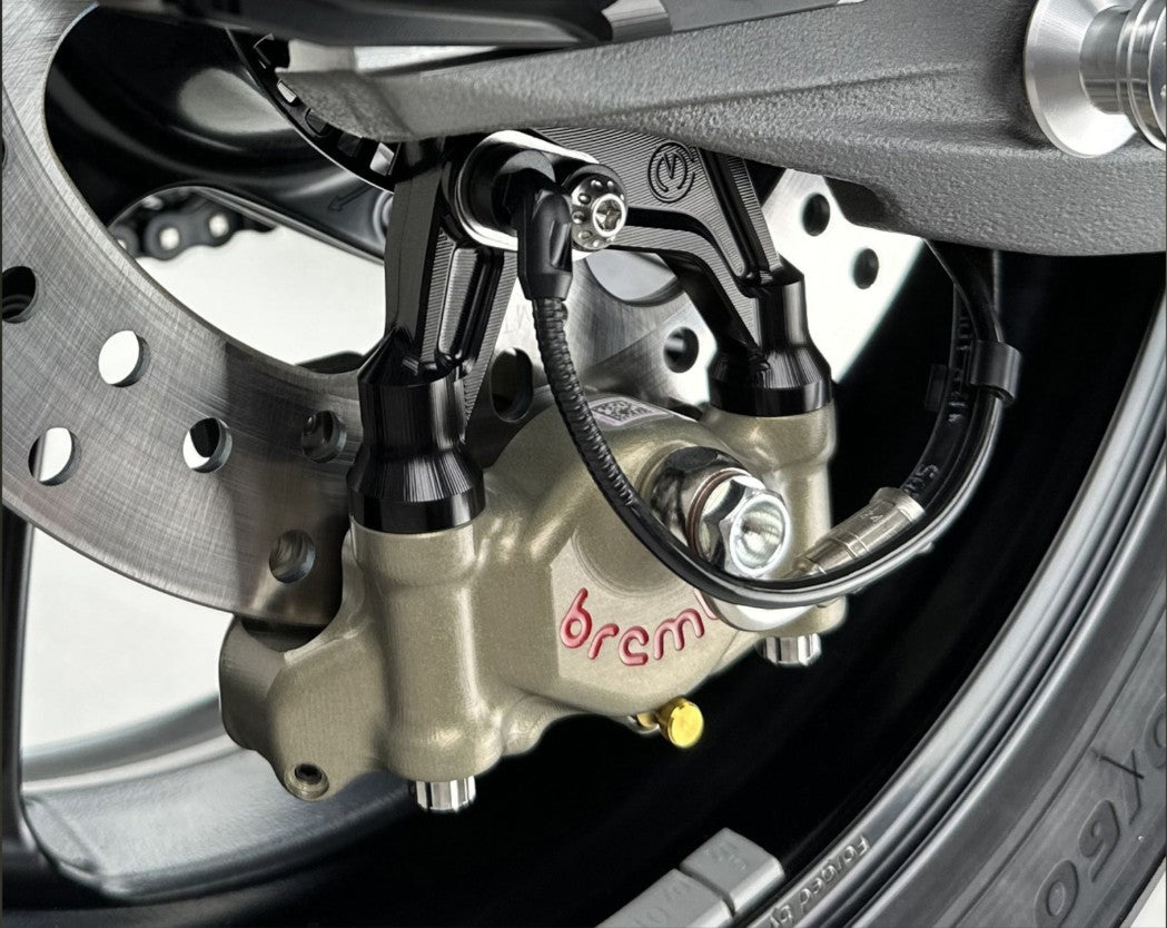 Kit de tendeur de chaîne avec support d'étrier et Brembo P2-30 69,5 mm XA6H530 Motocorse Ducati Panigale V4/S (2025) 