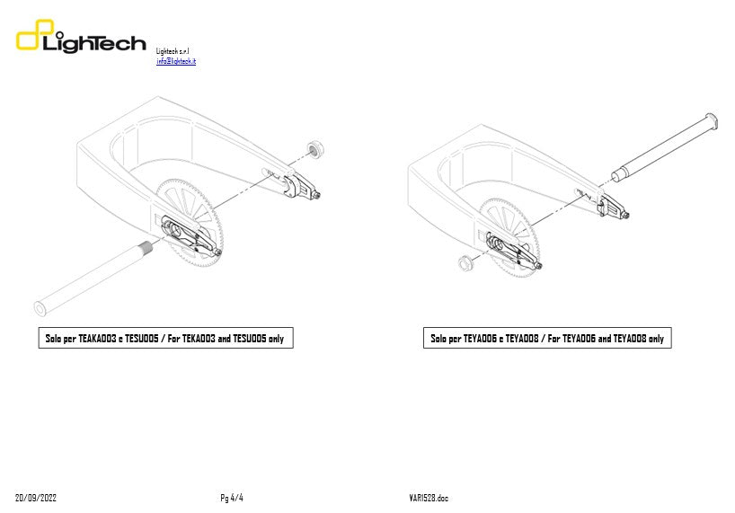 Tensor de cadena Lightech Yamaha YZF-R1 RN22 (09-14) Teya004