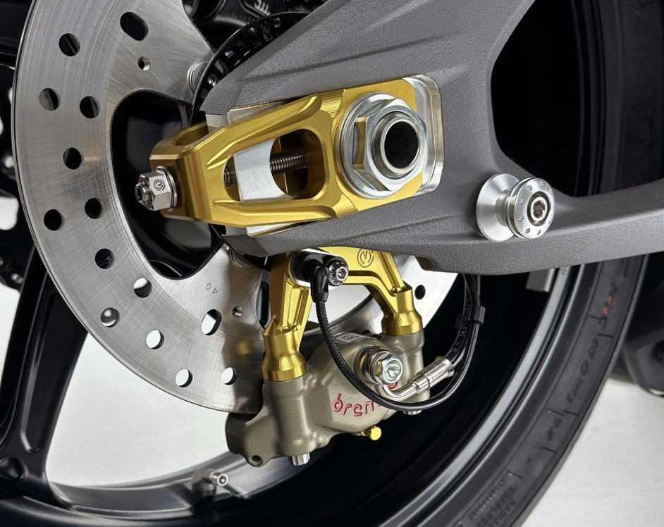 Chain tensioner kit with caliper holder and Brembo P2-30 69.5 mm XA6H530 Motocorse Ducati Panigale V4/S (2025) 