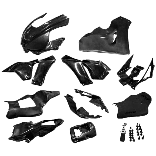 Complete cladding set Gytr GFK Schwarz Yamaha YZF-R1/M RN65 (20-25) Gyt-R1Rac-F2