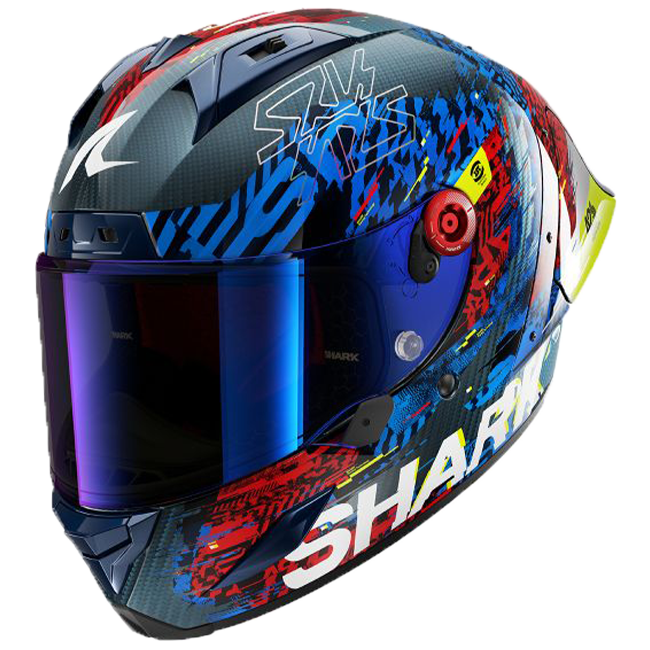 Shark Aeron GP FIM Racing #2 Speed-Vib Ece Full Face Helmet Blue XL