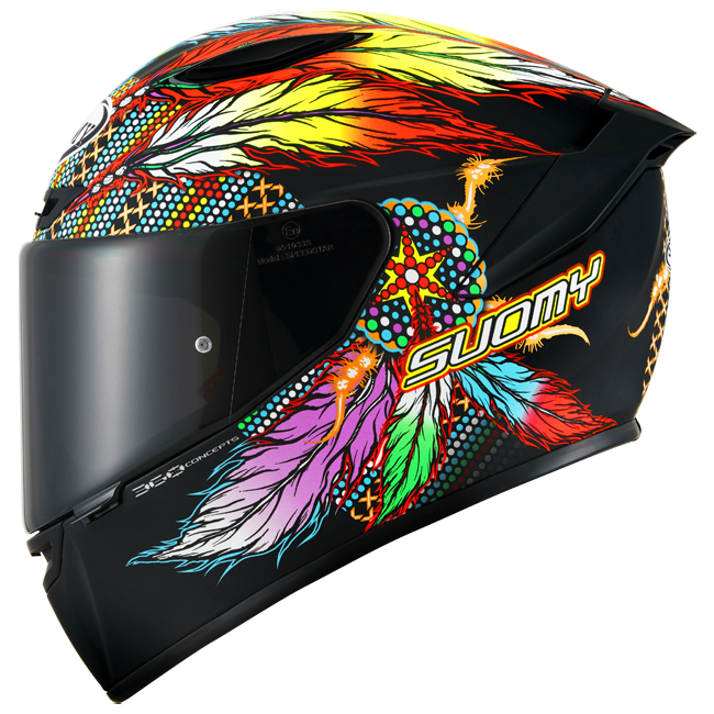 Capacete Suomy Track-1 Chieftain Preto Fosco K6T10014 