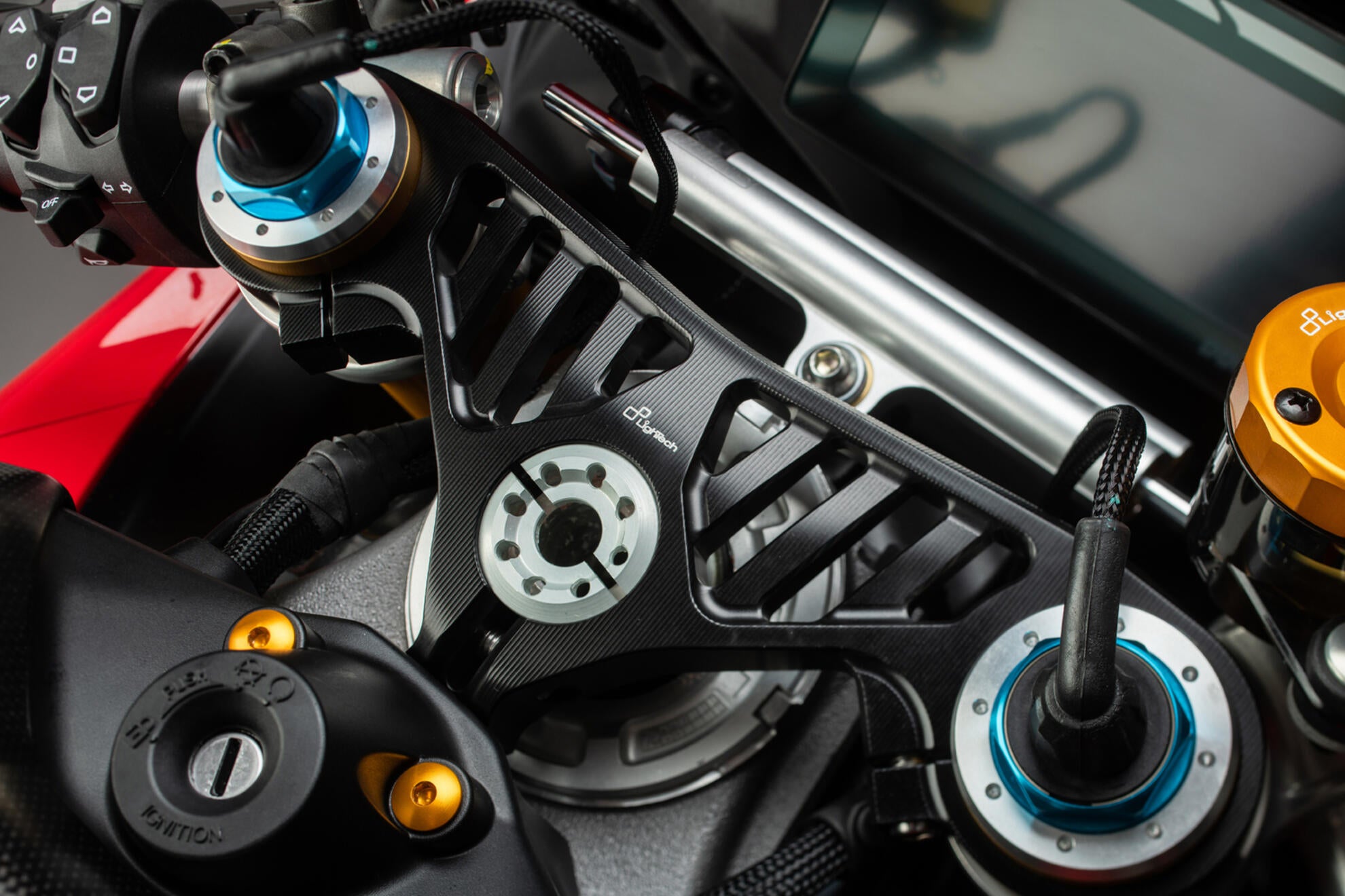 Gabelbrücke (OBEN) LighTech Ducati Panigale V4/S/R (25-26) TCADU002NER