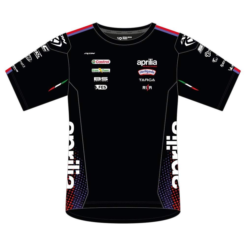 T-shirt Replica de l’équipe Aprilia Racing 2026 enfant IXON 