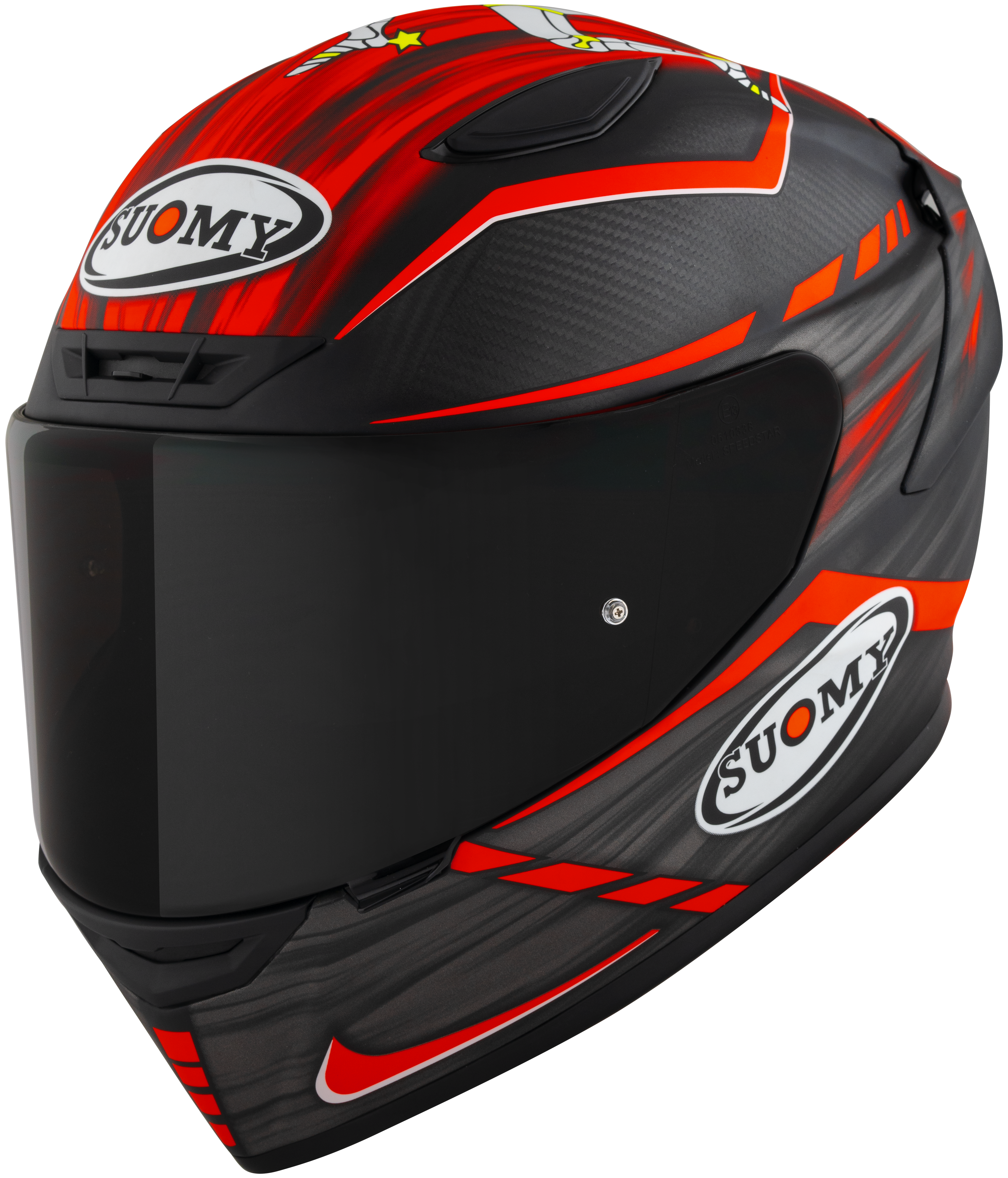 Casco Suomy TX-Pro Carbon Johnson Replica Rosso Opaco K6TX0010 