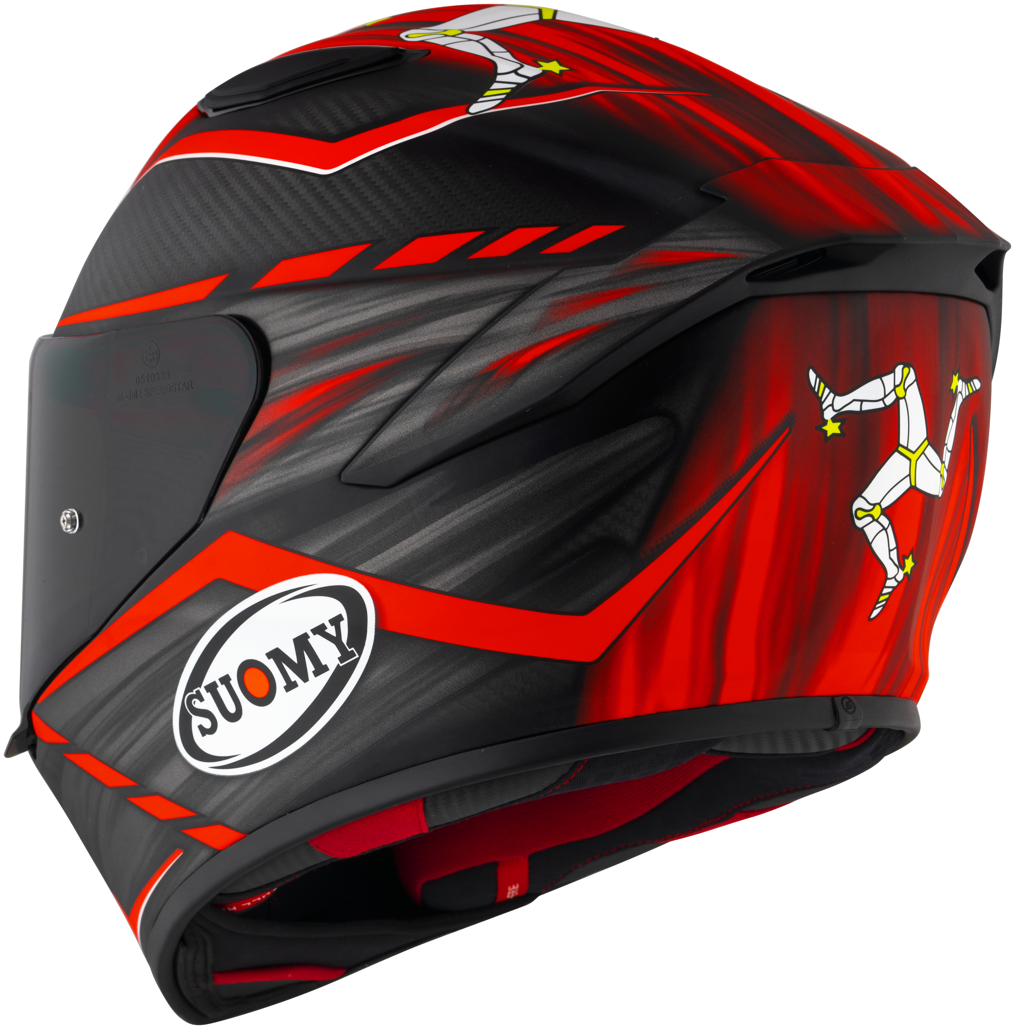 Casco Suomy TX-Pro Carbon Johnson Replica Rosso Opaco K6TX0010 