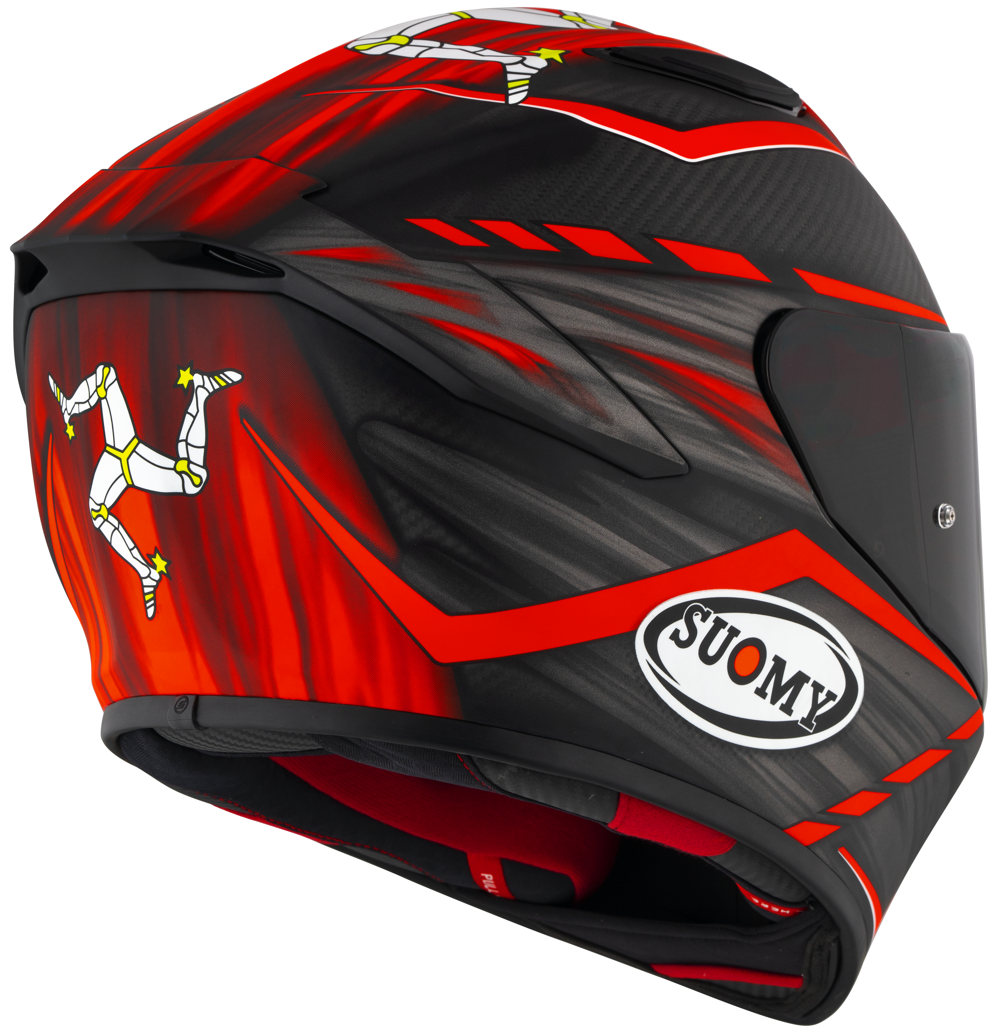 Casco Suomy TX-Pro Carbon Johnson Replica Rosso Opaco K6TX0010 