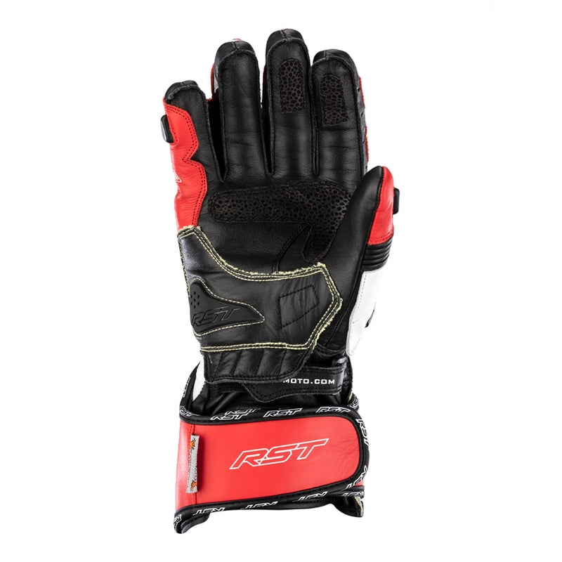 RST Tractech Evo 4 guanti in pelle per motociclette | Uomo | Rosso/Bianco/Nero | 102666 
