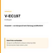 Akrapovic Endkappe V-EC197 — Platzhalter, kein Herstellerfoto verfügbar