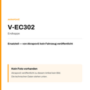Akrapovic Endkappe V-EC302 — Platzhalter, kein Herstellerfoto verfügbar