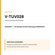 Akrapovic Geräuschdämpfer-Einsatz V-TUV028 — Platzhalter, kein Herstellerfoto verfügbar
