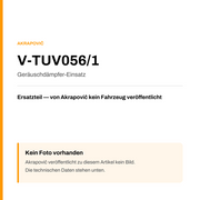Akrapovic Geräuschdämpfer-Einsatz V-TUV056/1 — Platzhalter, kein Herstellerfoto verfügbar