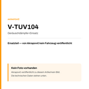 Akrapovic Geräuschdämpfer-Einsatz V-TUV104 — Platzhalter, kein Herstellerfoto verfügbar