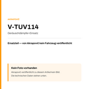 Akrapovic Geräuschdämpfer-Einsatz V-TUV114 — Platzhalter, kein Herstellerfoto verfügbar