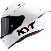 Casque de course KYT R1R Plain blanc brillant Y6R100W3 