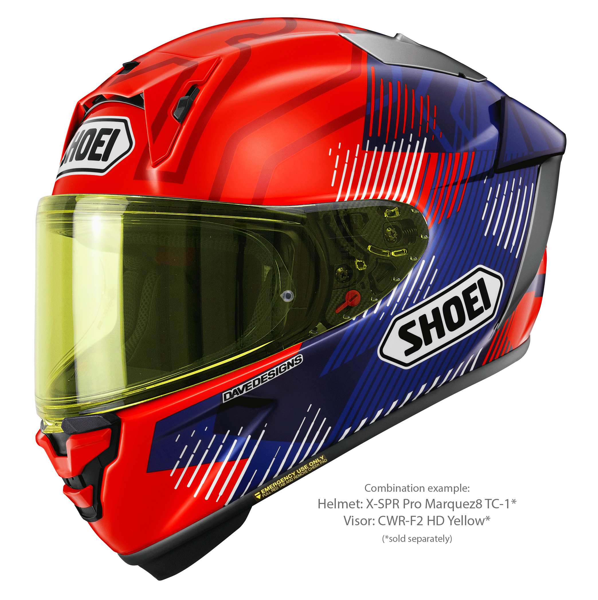 Shoei X-SPR PRO ヘルメット MARQUEZ8 TC-1 マルク・マルケス レプリカ 2024 