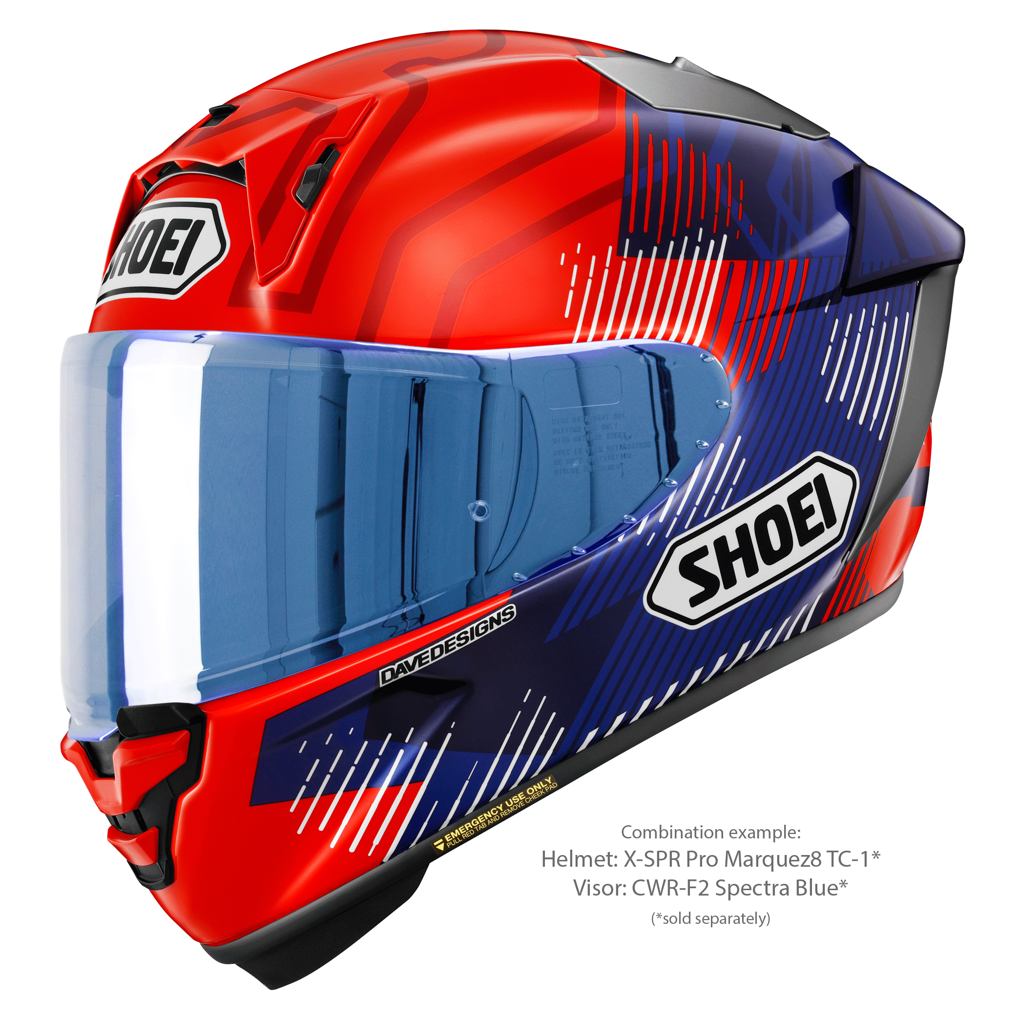 Shoei X-SPR PRO ヘルメット MARQUEZ8 TC-1 マルク・マルケス レプリカ 2024 