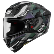 Shoei X-SPR PRO ヘルメット Valion TC-5 ダークグリーン / グレー / パープル 