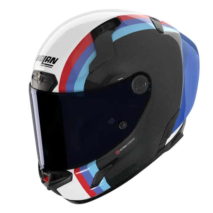 Nolan X-804 RS Casco Ultra Carbon Gemini Bianco/Blu/Rosso 365 