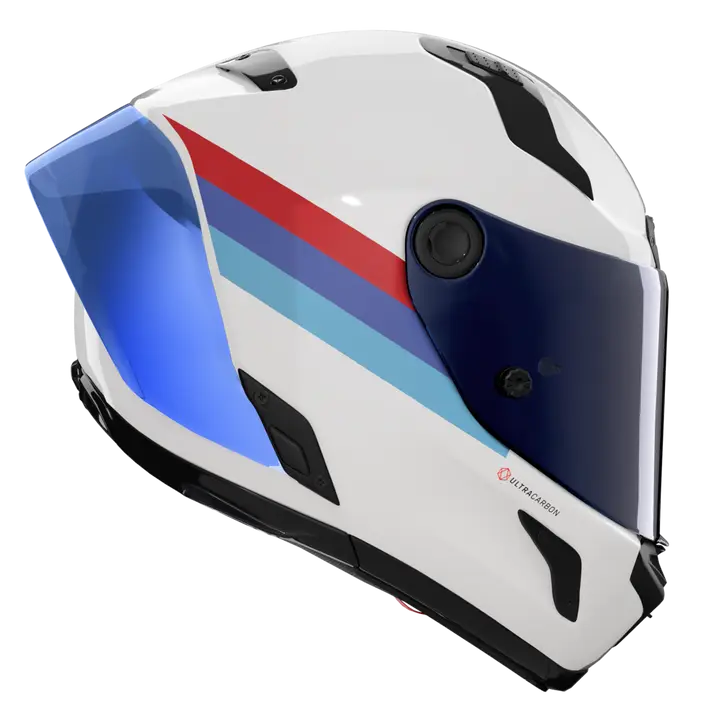 Nolan X-804 RS Casco Ultra Carbon Gemini Bianco/Blu/Rosso 365 