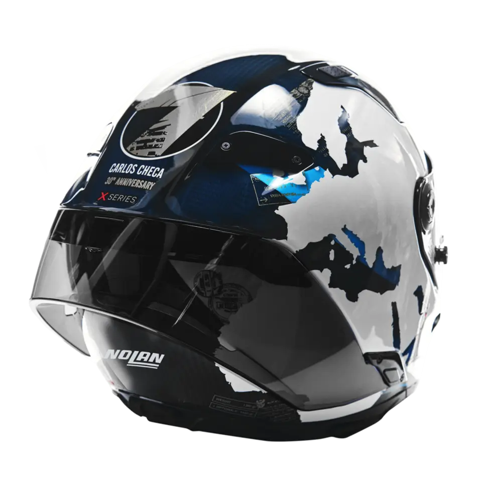 Nolan X-804 RS Helm Ultra Carbon Carlos Checa Replica 30th Anniversary Special Edition 355